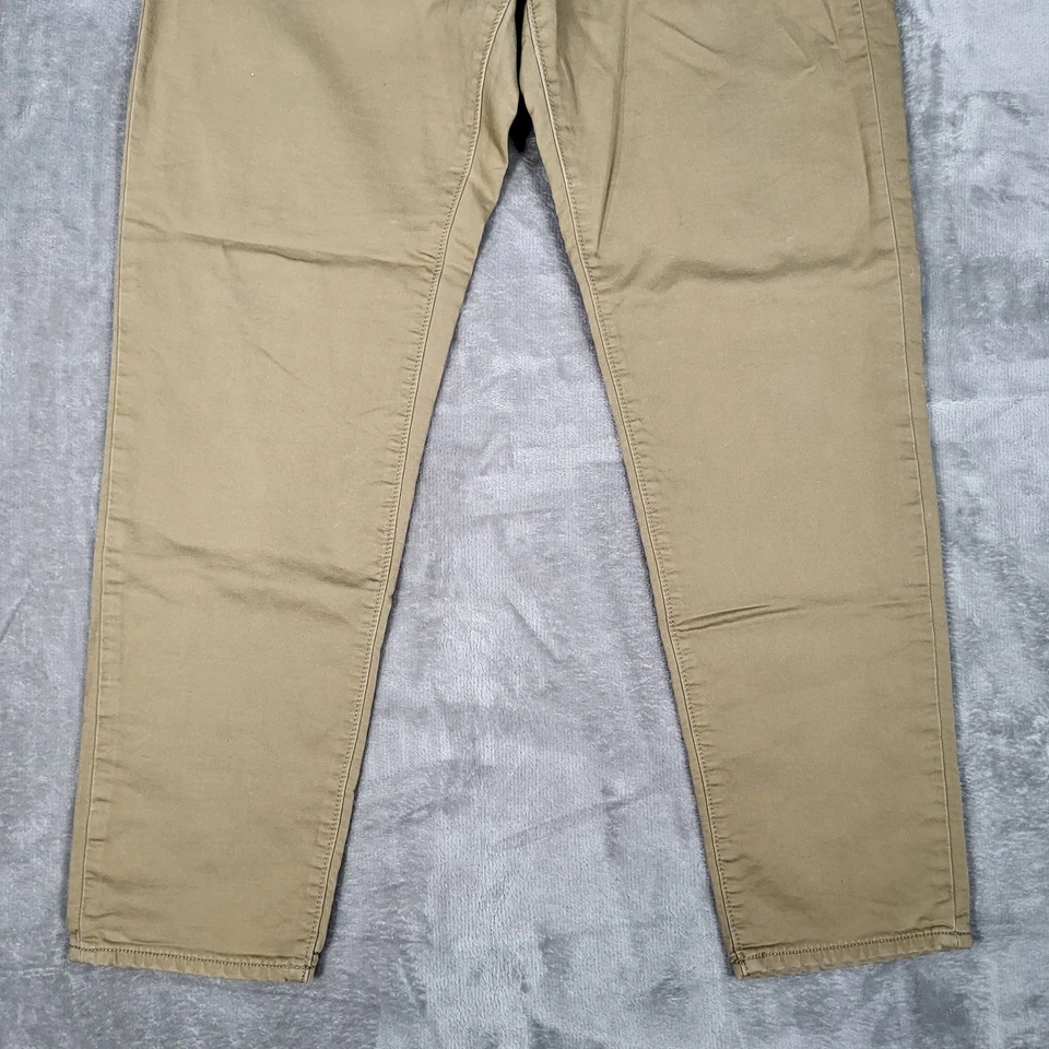 Pantalones de mezclilla de viaje Banana Republic para hombre 31x30 (se adapta a 32x28) calce deportivo tostado elástico Foto 3 de 4
