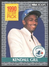 Kendall Gill 1990-91 Hoops #394 Charlotte Hornets