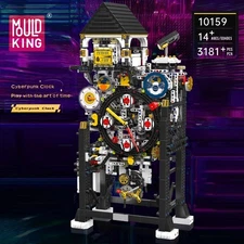 Mould King #10159 Cyberpunk Clock Motorized Clock - Pre-Owned - 100% Complete 