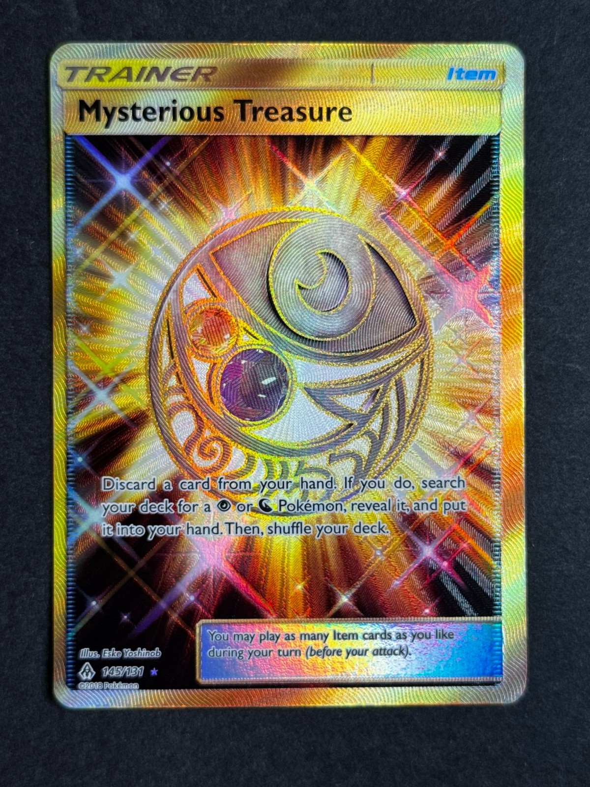Mysterious Treasure 145/131 Forbidden Light Gold Secret Rare Pokemon TCG LP/NM