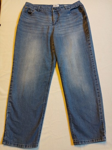 Just My Size By Hanes, Womens Classic Fit Blue Denim Straight Leg Jeans SZ 18