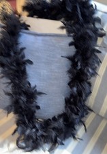 Black Feather Boa appx 66 inches