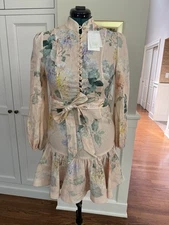 Zimmerman Illuminate Peplum mini dress Size 2