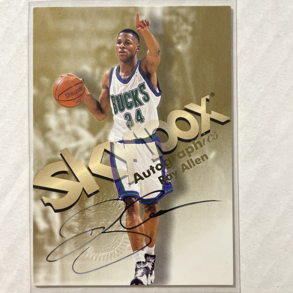 ? RAY ALLEN AUTO 1998-99 SKYBOX PREMIUM AUTOGRAPHICS AUTOGRAPH 