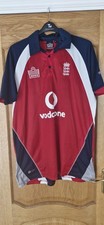 Mens Vintage 2004 Admiral England ECB ODI Cricket Vodafone Jersey Shirt XL