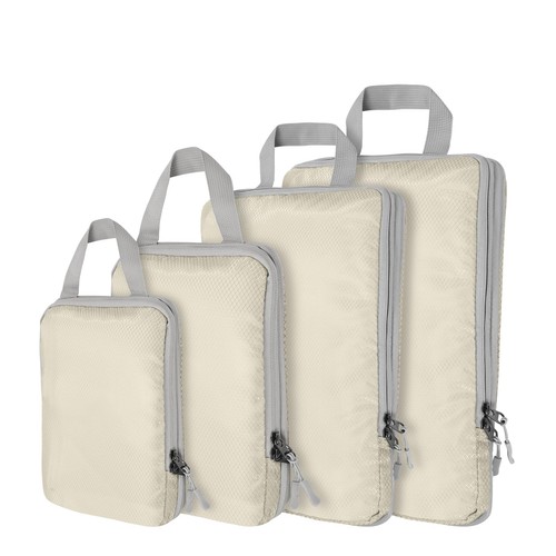 Compression Packing Cubes 4 Set Ultralight Packing Cubes for Carry on Suitcase