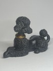 Vintage MCM Black Poodle Figurine Lot of 2 Atlantic Mold Germany Ceramic Set — photo 2