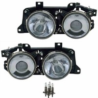 Scheinwerfer Set Links & Rechts H1/H1 FüR BMW 5Er E34 Inkl. Osram Lampen