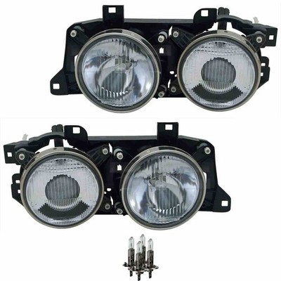 Scheinwerfer Set links & rechts H1/H1 für BMW 5er E34 inkl. Osram Lampen