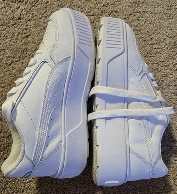 Puma Carina 2.0 Lift Women s White Leather Platform Sneakers Size US 4 / EU 35.5
