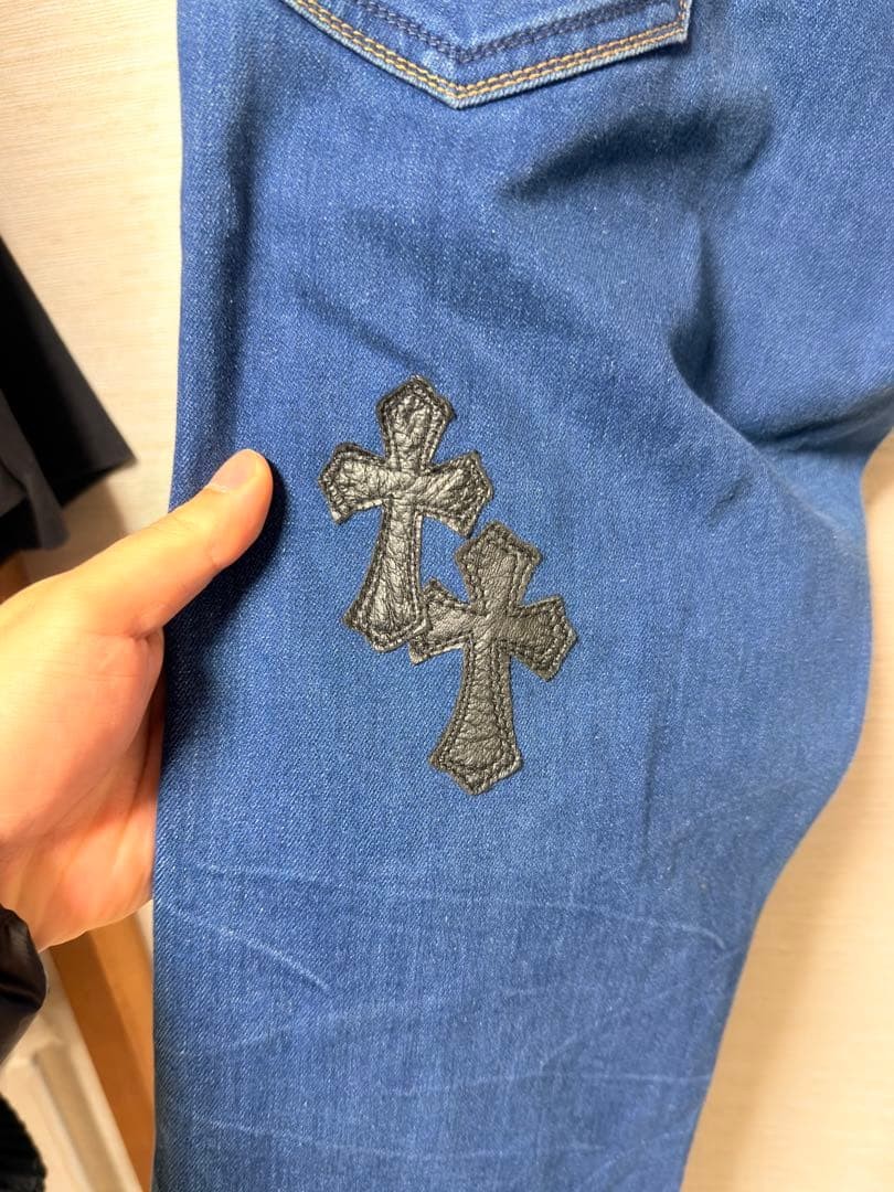 Chrome Hearts Denim Pants Custom Laser Cross 19 Pieces thumbnail 8