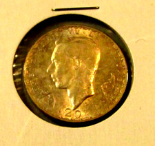 1946 Luxembourg 20 Franc SILVER Coin John the Blind Bohemia King Czech