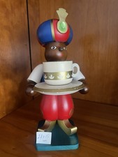 Kerzenhalter Alladin. Echtholz. Figur