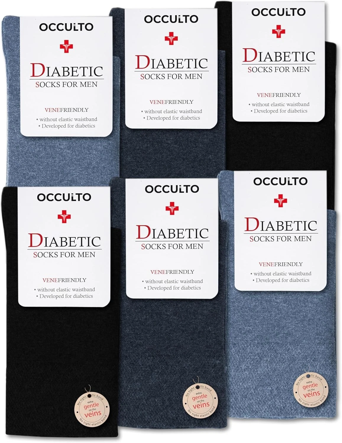 Diabetic Socks for Men Breathable Cotton Blend Calf Length Comfort Fit
Opens in a new window or tab