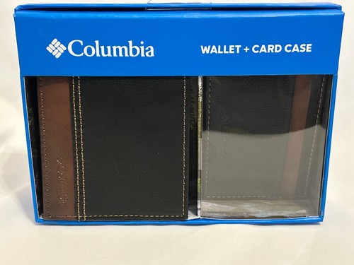 2 en 1 - Cartera BILLFOLD COLUMBIA de Cuero Recubierto Genuino para Hombres + ¡¡ESTUCHE PARA TARJETAS!! NUEVO - Imagen 4 de 4