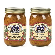 Amish Wedding All Natural Southern Chow-Chow Relish, Pack of 2 Jars