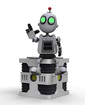 UNPAINTED Ratchet & Clank 3D Printed Model Kit (6-22)