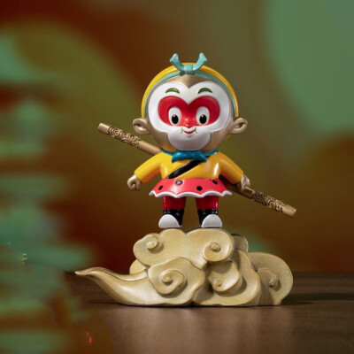 Copper Painted Sun Wukong Cloud Monkey King Somersaulting Buddha