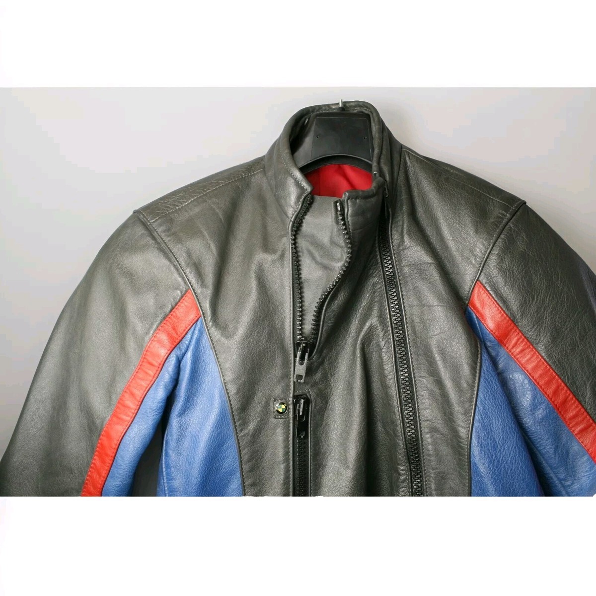 BMW Motorbike/Motorcycle Leather Jacket vtg Racing Biker