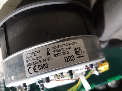 2020 Mercedes C Class W205 C205 AMG Premium Leather Alcantara Steering Wheel - Picture 15 of 15