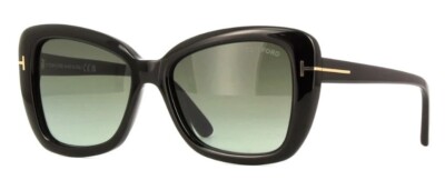 Tom Ford FT1008 Maeve 01B Shiny Black/Smoke Gradient Women display picture 1