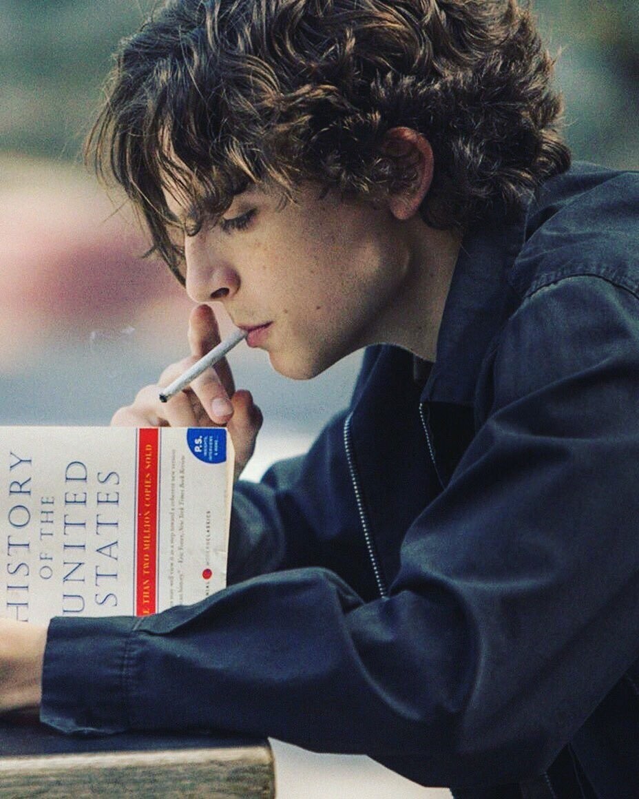 does timothee chalamet smoke cigarettes in real life Smokes a Cigarette on Bob Dylan Movie Set: Video  Hollywood TIMOTHE CHALAMET 8x10 PHOTO* |