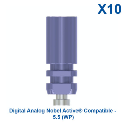 10x Dental CAD/CAM Lab Titanium Digital Analog N0bel Active Compatible 5.5(WP)