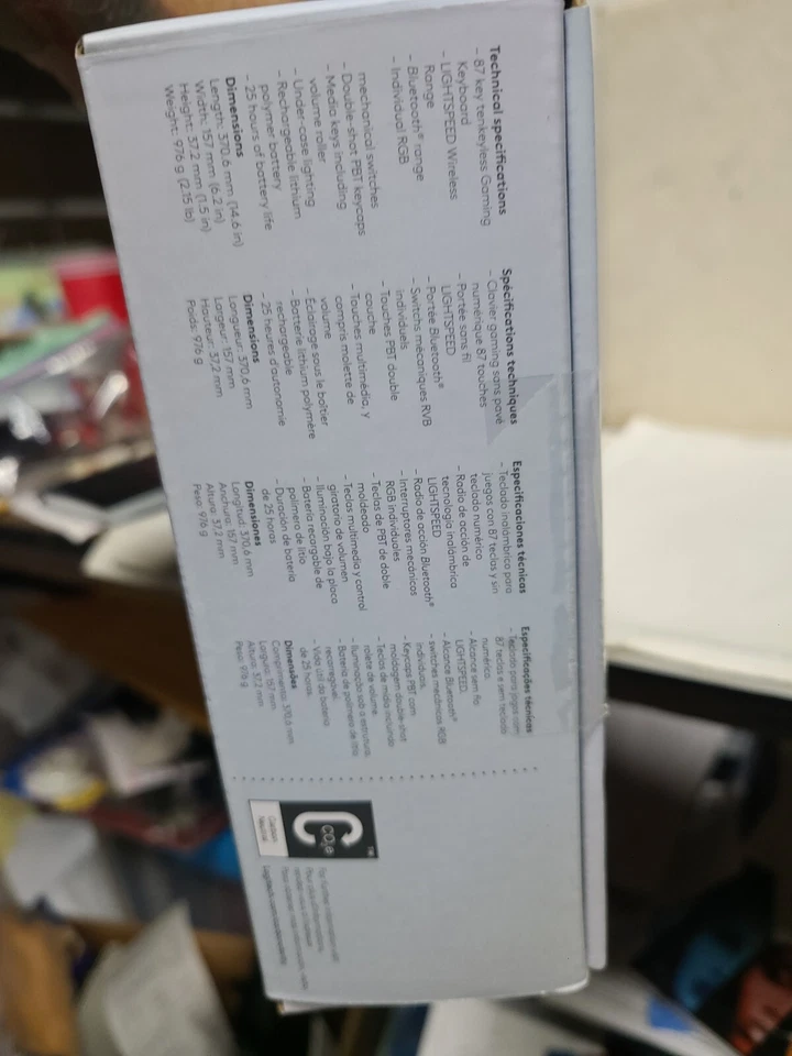 Logitech G715 TKL Aurora Collection Wireless Mechanical Gaming Keyboard Tactile - Image 4 of 4