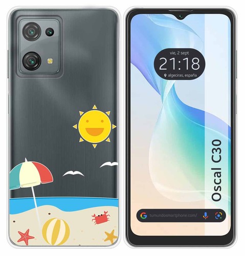 Funda Silicona Para Blackview Oscal C30 / C30 Pro Diseño Elefante Dibujos con Ofertas en