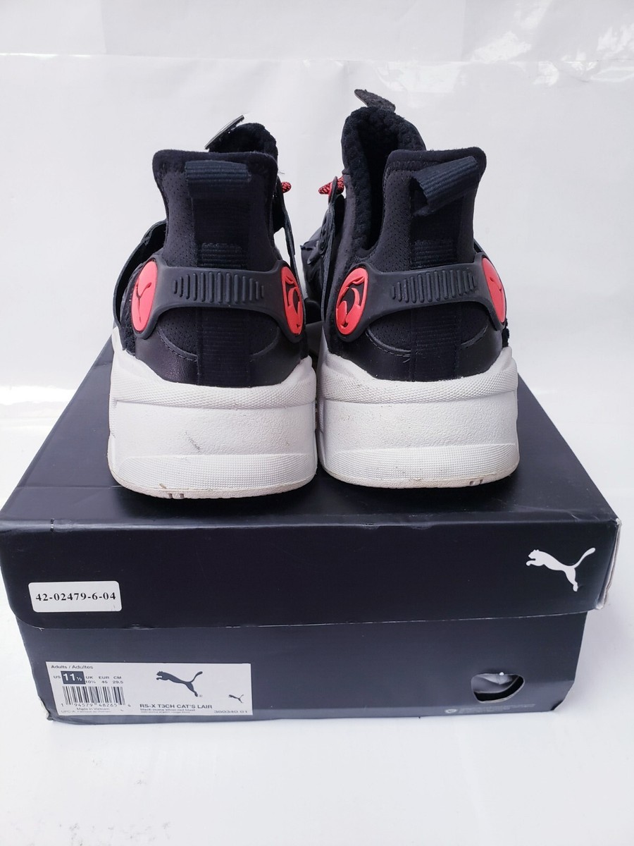 New Puma x THUNDERCATS RS-X T3CH Cat's Lair Black Red Size