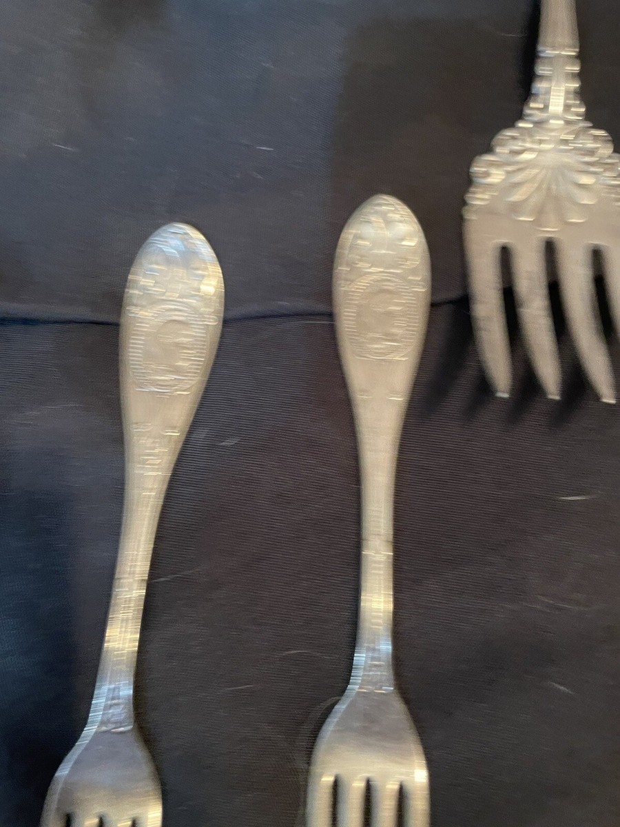 Mixed Lot of 8 Antique Utensils Silverware Late 1800s Early 1900s