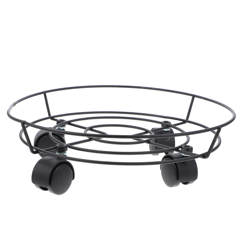 Fence Wheel Mobile Pot Bottom Convenient Flower Stand Holder with Wheels