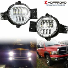 Pair Led Fog Lights fit for dodge ram 1500 02-08 / ram 2500 3500 03-09 pickup