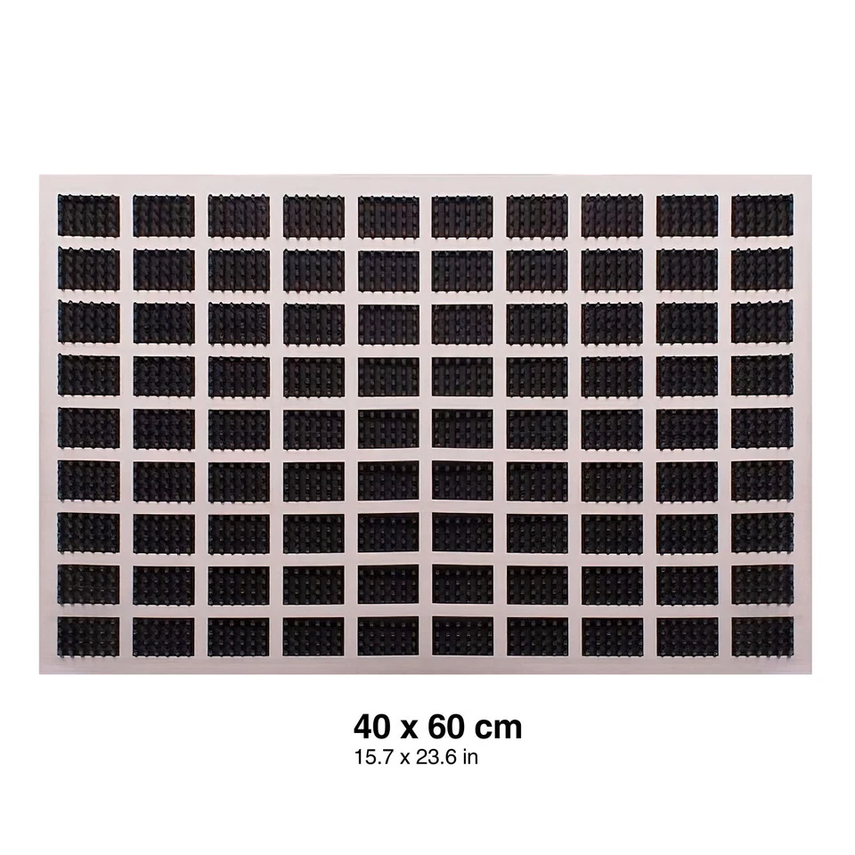 Fußmatte Edelstahl Fußabtreter Fussmatte Metall Schmutzfänger Schmutzfangmatte - Bild 2 von 4