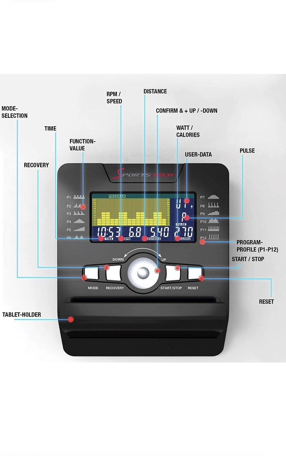 Sportstech ES600 Professional Recumbent Bike German Quality Not
