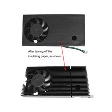 Aluminum Alloy Chip Radiator 5V 4 Wire Fan PWM Adjustable LED Cooling Module Fan