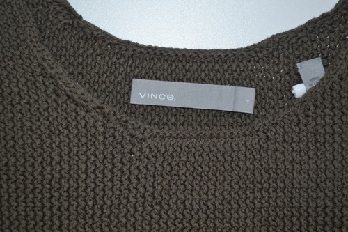 Canotta in maglia di cotone Vince punto reticolo nuova con etichetta $245 taglia L - Foto 7 di 10