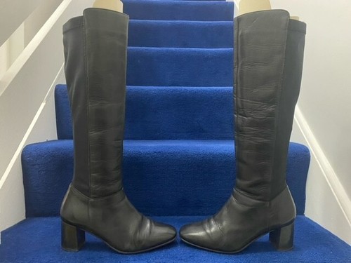 LK Bennett knee high leather boots mid heel, 7 40 - Picture 9 of 10