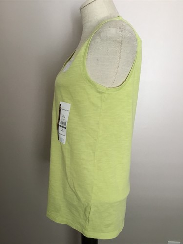 TIME AND TRU RELAXED FIT SLEEVELESS V-NECK LIGHT GREEN KNIT TANK  SZ S - Picture 4 of 8