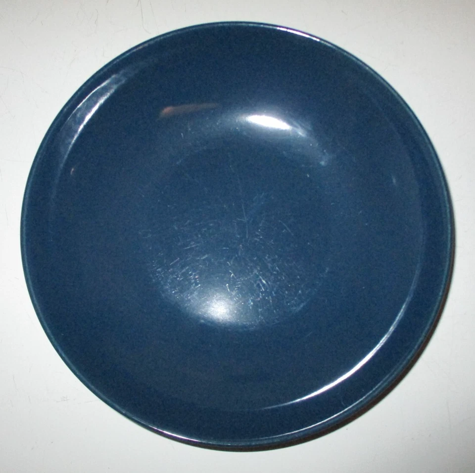 Ikea FÄRGRIK  Suppenteller 24 cm dunkeltürkis Teller tief blau Dinera