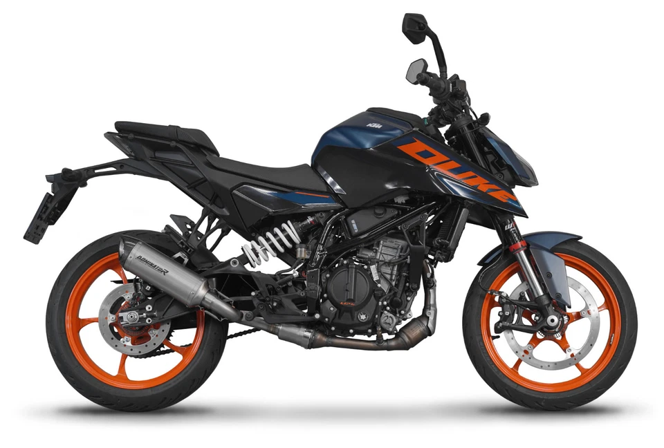 Silenciador de escape 390 Duke 2024 titanio HP8 Dominator Foto 3 de 4