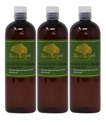 48 Oz Liquid Gold Premium Unrefined Extra Virgin Argan Moroccan Oil Pure&Organic