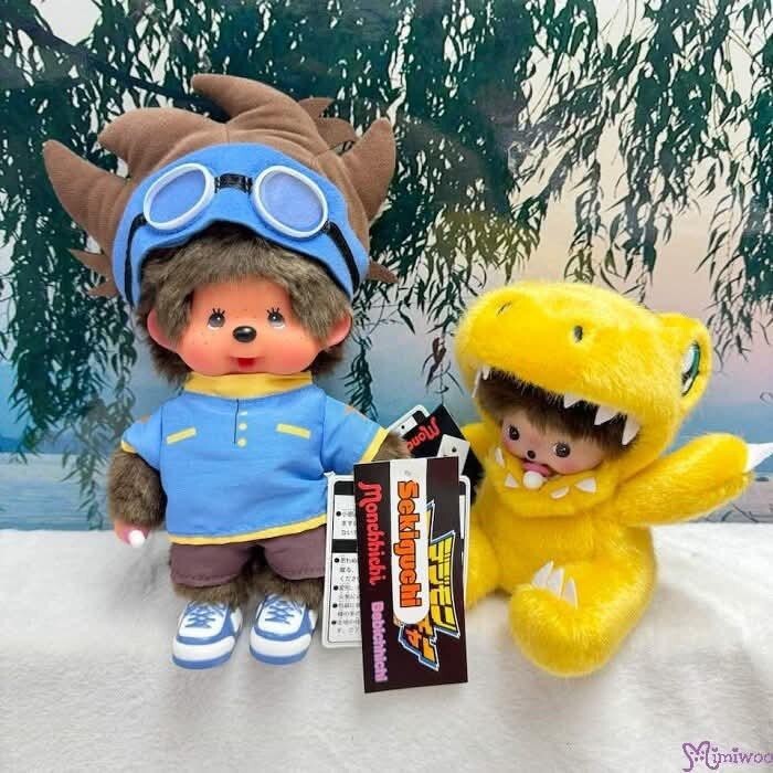 646159 Sekiguchi Monchhichi x Digimon S Size Plush - Taichi