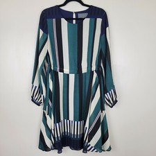 Sunday In Brooklyn S (Anthropologie) Leger Dress Striped Fit & Flare