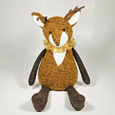 Aurora Reindeer Deer Plush Stuffed Christmas Antlers Brown Knit Sitting 2018