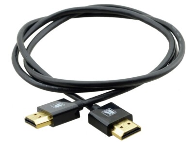 Kramer C-HM/HM/PICO/BK1-FC 1' Slim High Speed HDMI with Ethernet Cable