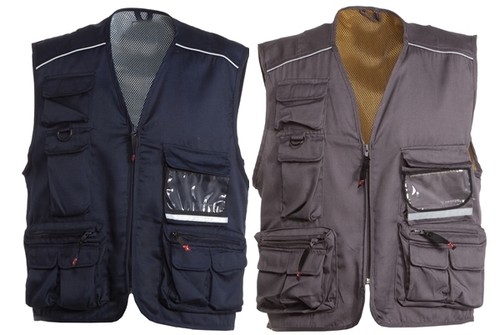 GILET UOMO MISTO COTONE MULTITASCHE TAGLIE FORTI LEGGERO FINO 6XL NO  MAXFORT | eBay