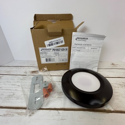 Progress Lighting LED Ceiling Light Fixture P810027-020-30 Wet Location Rated 12