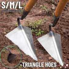 Small Tip Triangle Hoe Manual Soil Loosening Tool for Farming & Gardening