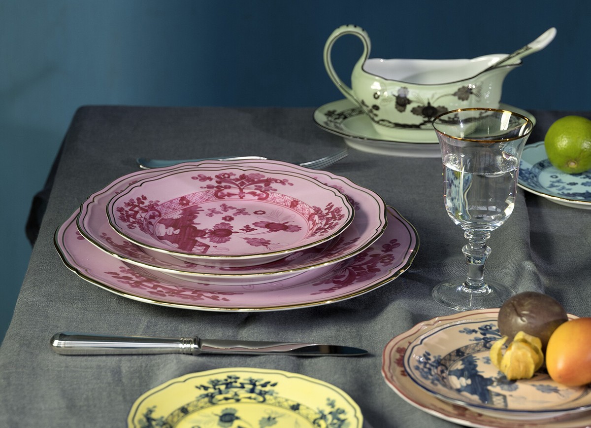 Richard Ginori Oriente taliano ポルポラ21cm Richard Ginori Oriente Italiano - Dessert Plate 21Cm Purple